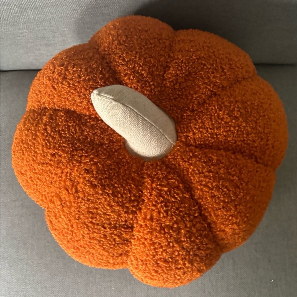 Cozy Orange Pumpkin Pillow Costco - Picture 2 of 3